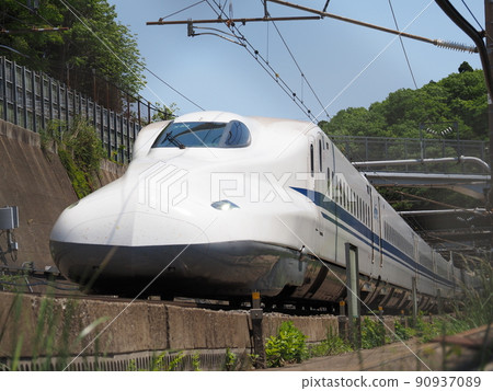 Overhead Shinkansen N700A at Sekigahara 90937089