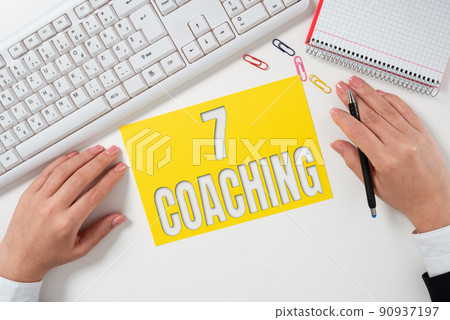 Text caption presenting 7 Coaching. Internet Concept Refers to a number of figures regarding business to be succesful -47942 90937197