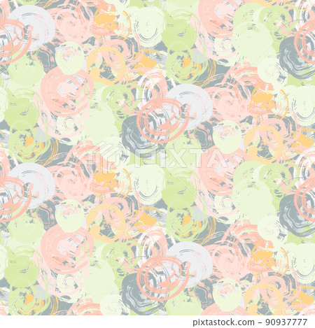 Grunge texture circle seamless pattern - Stock Illustration [90937777 ...