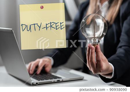 Inspiration showing sign Duty Free. Word for Store or establisbhement that sells imported products witout tax -47215 Inspiration showing sign Duty Free. Word for Store or establisbhement that sells imported products witout tax -47215 90938090