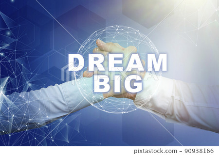 Conceptual caption Dream Big. Word for To think of something high value that you want to achieve Clipboard Drawing With Checklist Marked Done Items On List. 90938166