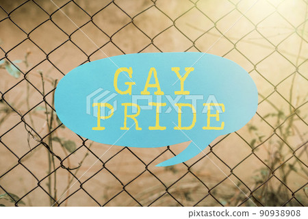 Conceptual display Gay Pride. Business approach Dignity of an idividual that belongs to either a man or Frame Decorated With Colorful Flowers And Foliage Arranged Harmoniously. Conceptual display Gay Pride. Business approach Dignity of an idividual that belongs to either a man or Frame Decorated With Colorful Flowers And Foliage Arranged Harmoniously. 90938908