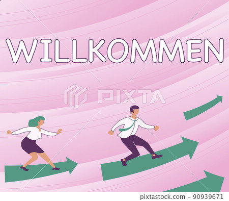 Text showing inspiration Willkommen. Word Written on welcoming showing event or your home something to that effect Man Holding Screen Of Mobile Phone Showing The Futuristic Technology. Text showing inspiration Willkommen. Word Written on welcoming showing event or your home something to that effect Man Holding Screen Of Mobile Phone Showing The Futuristic Technology. 90939671