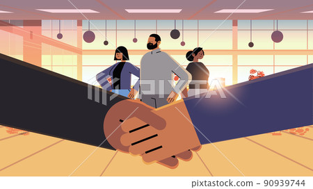 businesspeople shaking hands with each other handshake successful deal agreement partnership cooperation teamwork businesspeople shaking hands with each other handshake successful deal agreement partnership cooperation teamwork 90939744