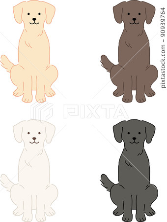A little sitting dog 90939764