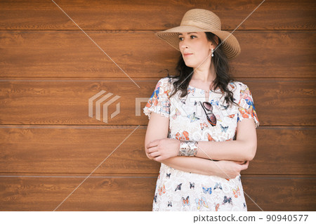 beautiful middle-aged woman 90940577