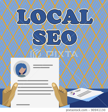 Inspiration showing sign Local Seo. Business overview This is an effective way of marketing your business online Hands Holding Resume Showing New Career Opportunities Open. 90941130