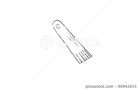 Spatula line drawing illustration 90942655