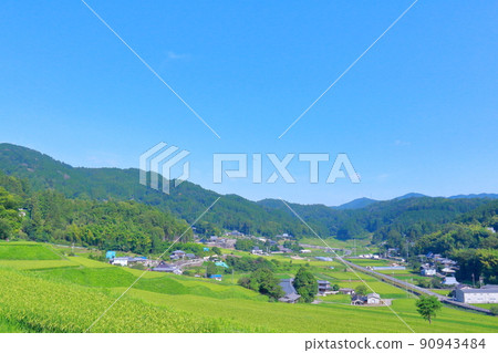 《Osaka Prefecture》 Nose Town Hase Tanada and Rural Scenery 90943484