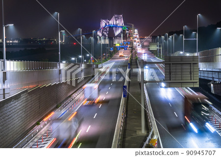 《東京》門橋夜景/交通物流圖 《東京》門橋夜景/交通物流圖 90945707