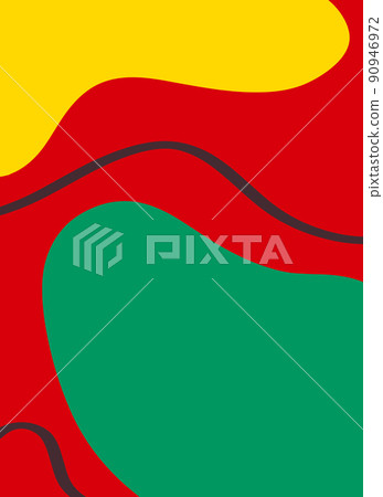 Modern abstract background in rasta style  90946972