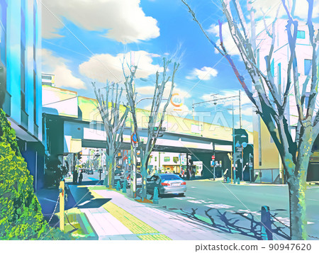 Urban areas and boulevards 90947620