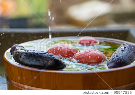 Cold summer vegetables in hot summer 90947836
