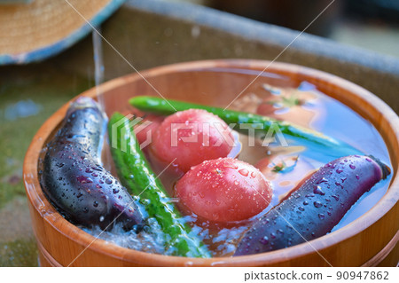 炎熱夏天的冷夏蔬菜 炎熱夏天的冷夏蔬菜 90947862