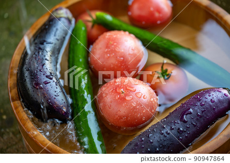 Cold summer vegetables in hot summer 90947864