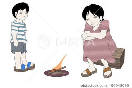 Illustration of Obon torch (8) 90948089