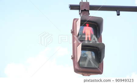 Gentleman pedestrian red light Gentleman pedestrian red light 90949323