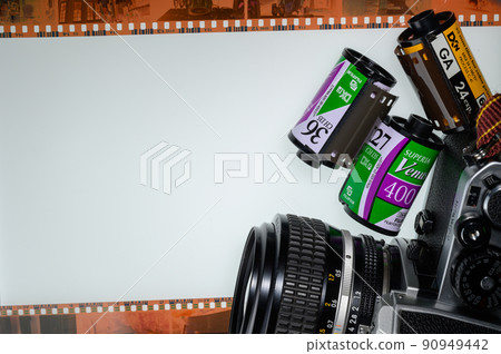 Films, negatives, silver halide cameras, retro cameras Films, negatives, silver halide cameras, retro cameras 90949442