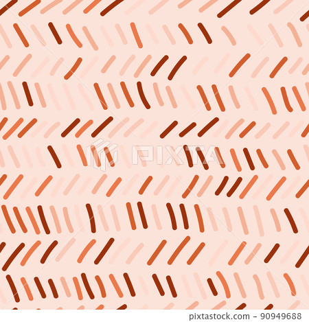Doodle zig zag lines seamless pattern. Hand drawn broken line endless wallpaper. 90949688