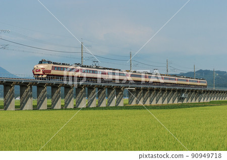 Hokuhoku Express Hokuhoku Line Kubiki-Saigata JR West 489 series H04 organization (Kanazawa) Temporary Hakutaka 90949718