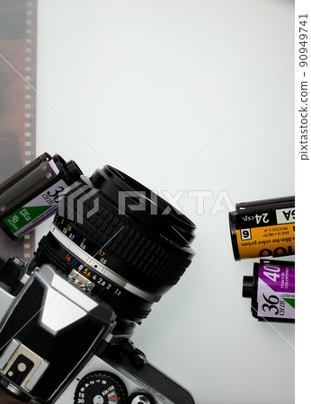 Film camera, negative film, silver halide camera Film camera, negative film, silver halide camera 90949741