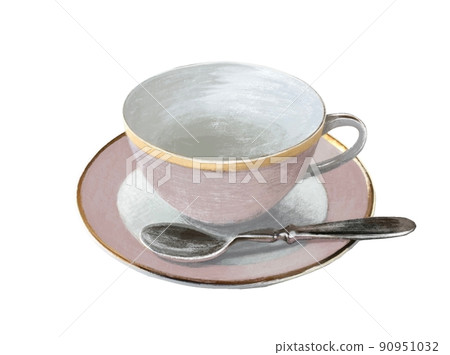 粉色茶杯、質感圖片、空茶杯、金邊茶杯 粉色茶杯、質感圖片、空茶杯、金邊茶杯 90951032