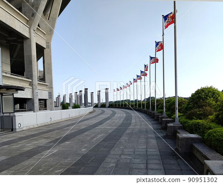 Nissan Stadium Yokohama International Stadium Tour Exterior Tour Kohoku Ward, Yokohama City, Kanagawa Prefecture Athletics Stadium and Stadium 90951302