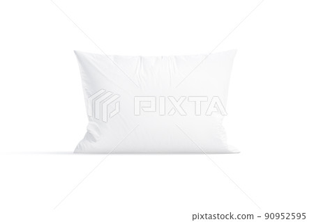Blank white rectangular pillow mockup stand, front view Blank white rectangular pillow mockup stand, front view 90952595