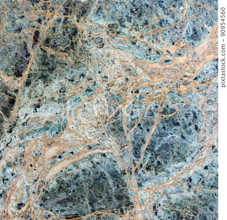 Marble texture with golden veins and emerald hue Marble texture with golden veins and emerald hue 90954560