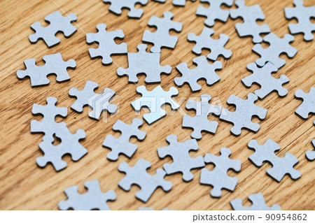 Jigsaw puzzle pieces separately Jigsaw puzzle pieces separately 90954862