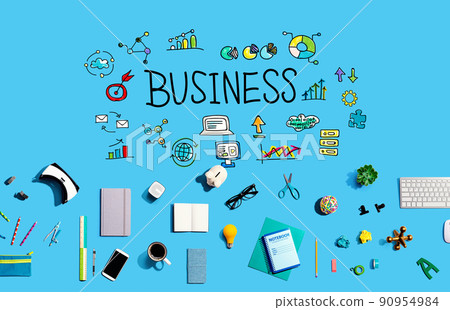 Business with electronic gadgets and office supplies Business with electronic gadgets and office supplies 90954984