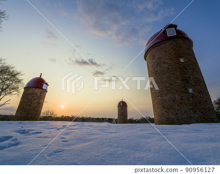 北海道根室市明治公園冬季黎明 北海道根室市明治公園冬季黎明 90956127