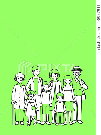 3代家庭出遊8人立式 3代家庭出遊8人立式 90957911