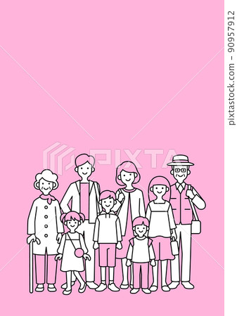 3代家庭出遊8人立式 90957912