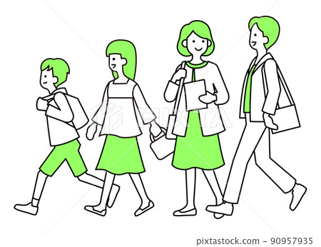 4 位度假者 4 位度假者 90957935