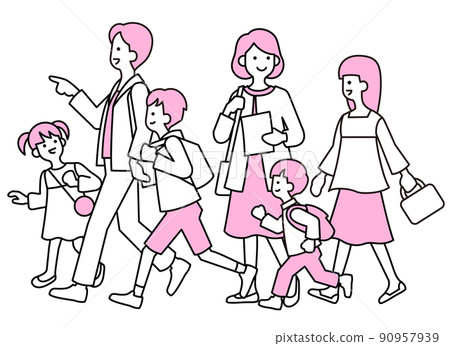6 parents and children 6 parents and children 90957939
