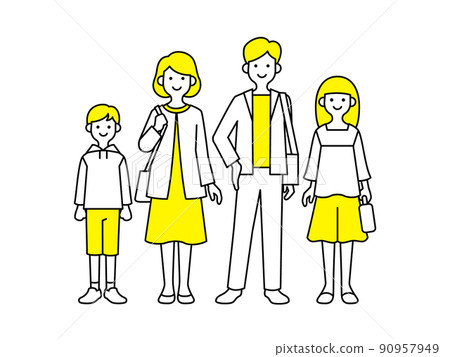 親子郊遊4人 親子郊遊4人 90957949