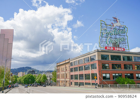 花莖 鹿 老城鎮 90958624