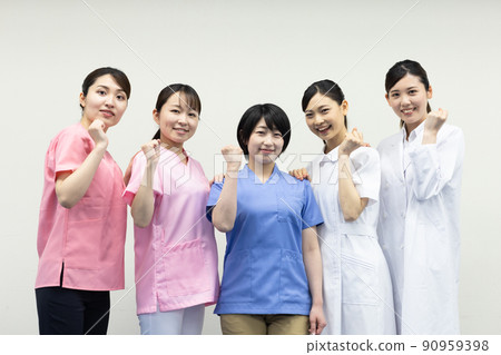 Uniformed health care worker Uniformed health care worker 90959398