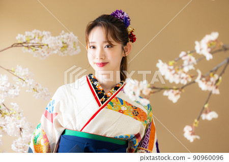 Hakama graduation ceremony Sakura Hakama graduation ceremony Sakura 90960096