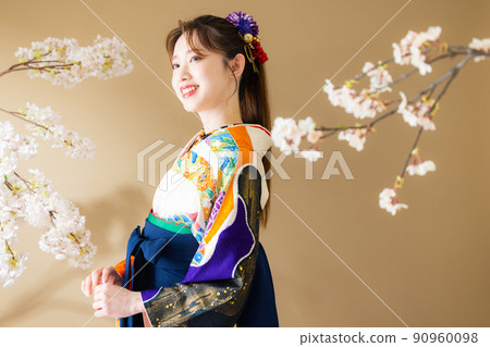 Hakama graduation ceremony Sakura 90960098