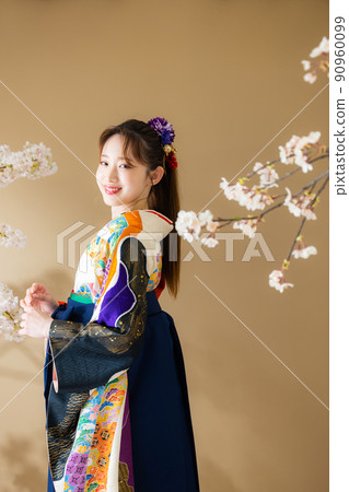 Hakama graduation ceremony Sakura 90960099