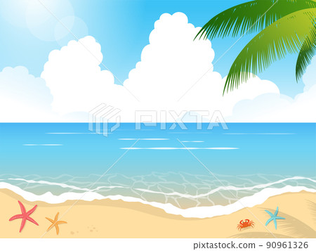 Summer seaside landscape Summer seaside landscape 90961326