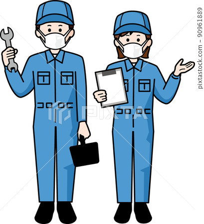 戴面具的機械師男女 戴面具的機械師男女 90961889