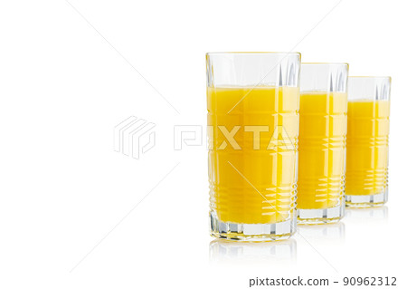 Fruit juice. Glass of fruit juice isolated on white background