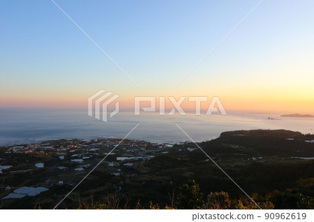 Sunset, sunset, Gunsan Oreum, Observatory, View, Oreum, Climbing, Walking, 90962619