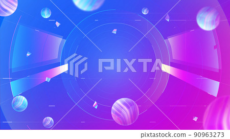 metaverse concept hologram technology space sense poster background 90963273
