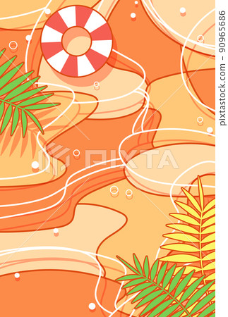 Background illustration_sea_sunset 90965686