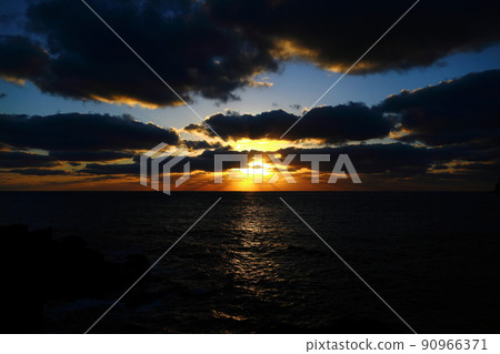 輝光，天空，光，雲，堂山峰，礦石，山，景，景，天文台， 90966371