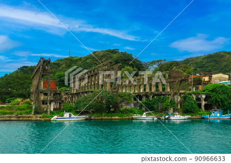 The remains of the Aneno Shipyard in Keelung, Taiwan 90966633